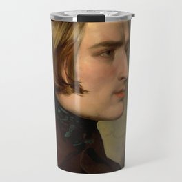 Portrait of the Composer Franz Liszt, 1838 by Friedrich von Amerling Travel Mug