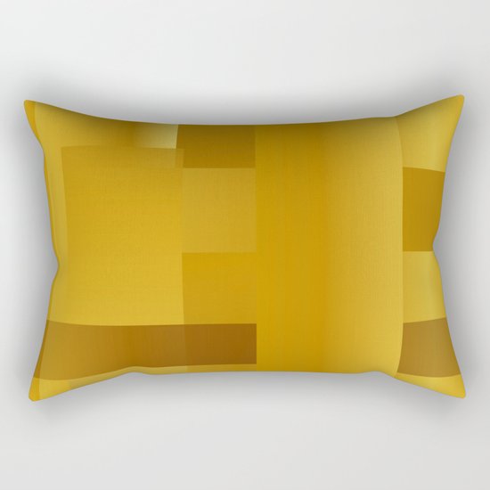 Gold paths Rectangular Pillow