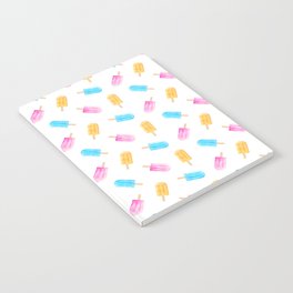 Ice to Meet You - Popsicles on White Notebook