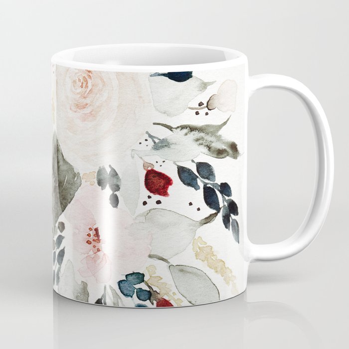 Loose Watercolor Bouquet Coffee Mug