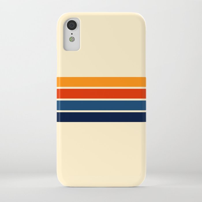 classic retro stripes iphone case