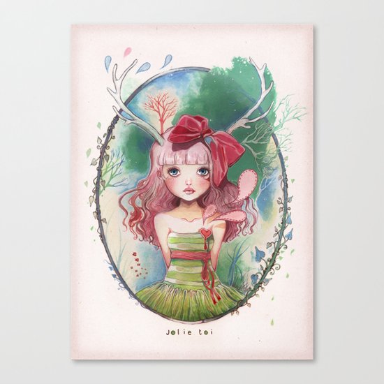 Jolie toi Canvas Print