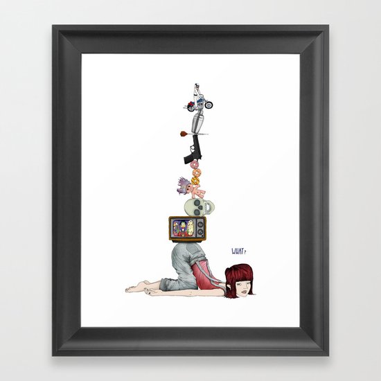 What? Part Deux Framed Art Print