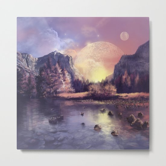fantasy landscape Metal Print