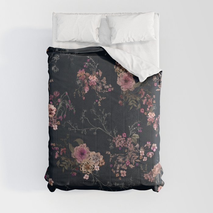 Japanese Boho Floral Comforter