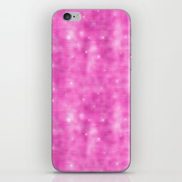 Glam Hot Pink Diamond Shimmer Glitter iPhone Skin