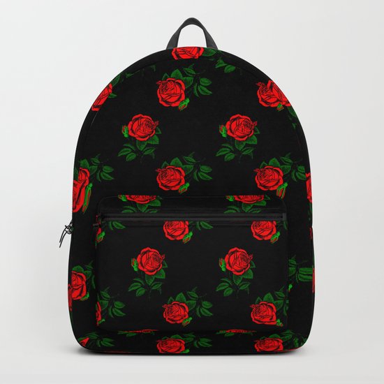 red black backpack