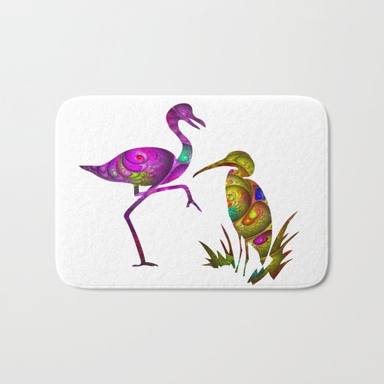exotic birds Bath Mat
