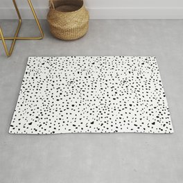 spotty dotty in black and white Area & Throw Rug