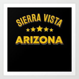 Sierra Vista Arizona Art Print | Arizona State, Usa Flag, America, Sierra Vista City, American Flag, Usa Flag Vintage, Arizona, Graphicdesign, Sierra Vista, Arizona Ctiy 