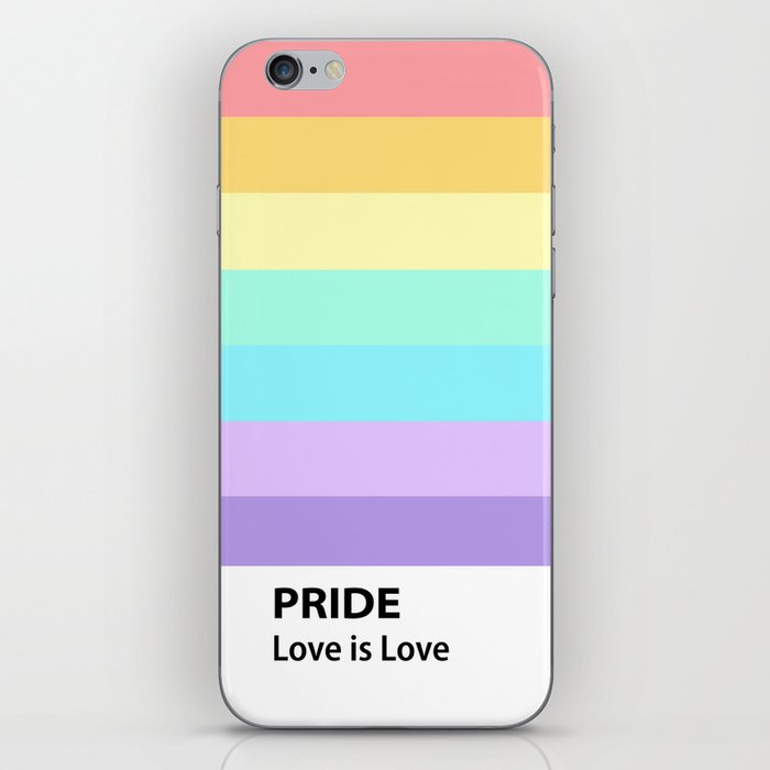 Pastel Pride Flag iPhone Skin