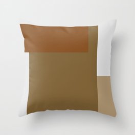 Contemporary 34 - Earthtones Abstract Throw Pillow