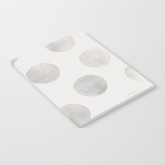 Silver Polka Dots Notebook
