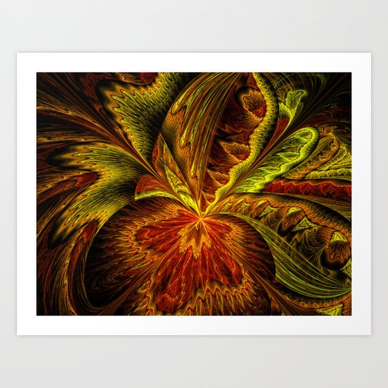Autumn Orchid Art Print