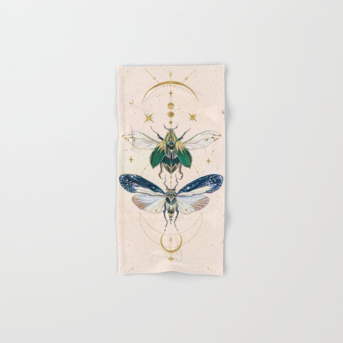 Moon insects Hand & Bath Towel