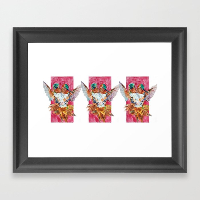 The Ultimate Pollinator, Triptych Framed Art Print