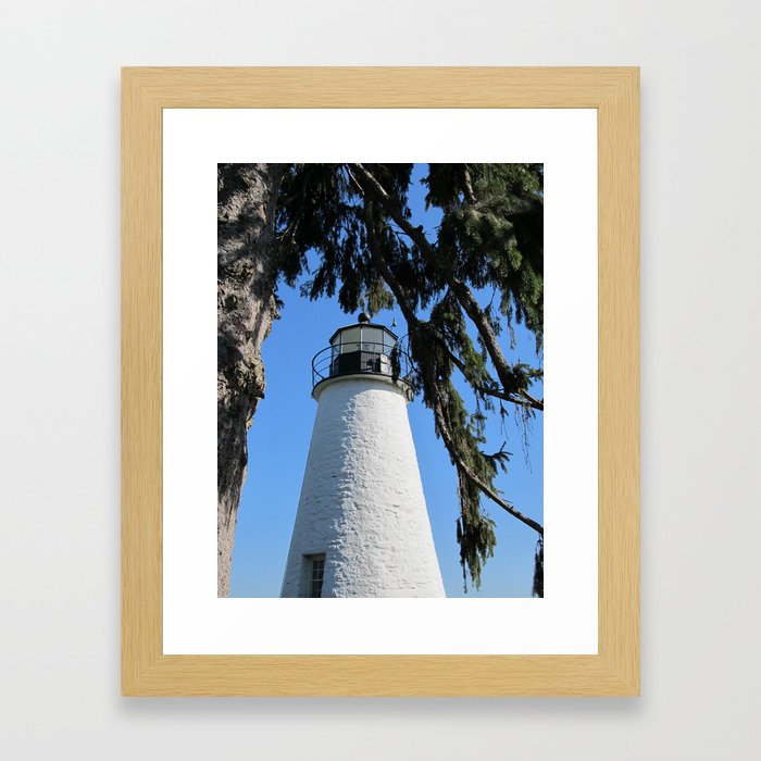 Lighthouse - Havre De Grace, Maryland Framed Art Print