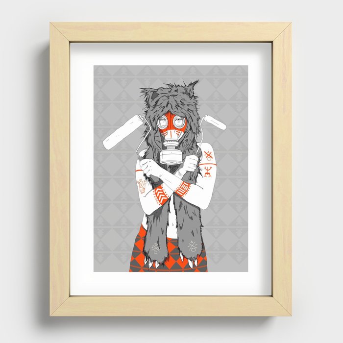 Lady of the Wild Recessed Framed Print