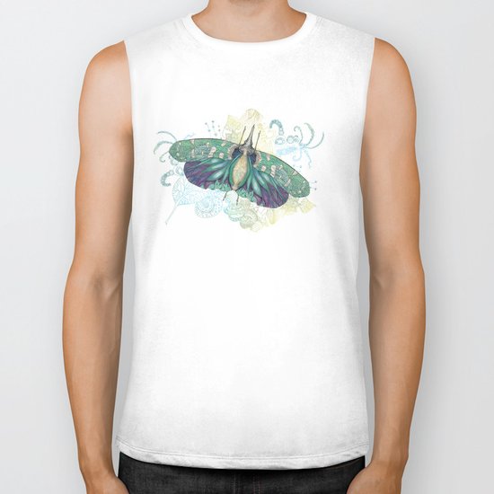 Hotinus Maculatus ~ Blue Version Biker Tank