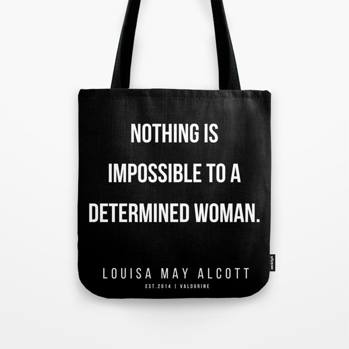 Determination Wall Art Woman Quote by Louisa May Alcott