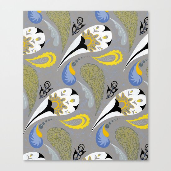 Breakfast Paisley Canvas Print