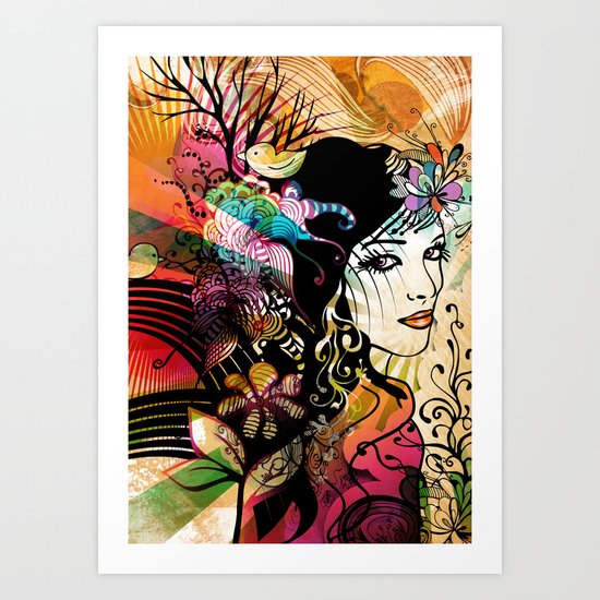 Colorful Nature Art Print