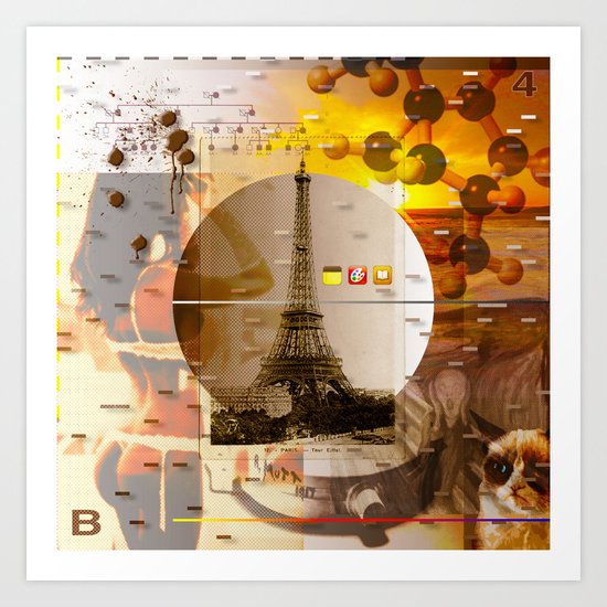 Been There Done That < The NO Series (Brown) Art Print