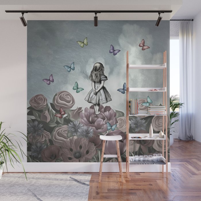 Alice In Wonderland Magical Garden Wall Mural By Maryedenoa Society6