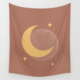 Moon Sparkle Gold - Celestial Wall Tapestry