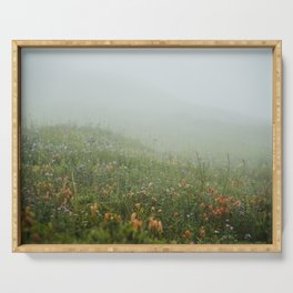 Field of Wildflowers in Washington Serving Tray