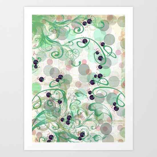 Blueberries Art Print