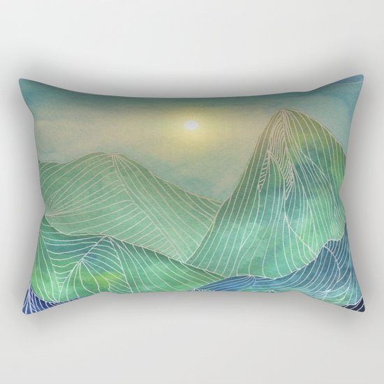 Lines in the mountains V Rectangular Pillow
