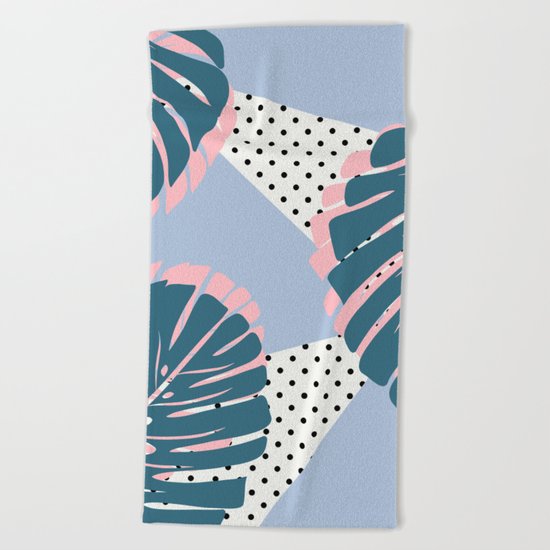 Tropical 80s Beach Towel