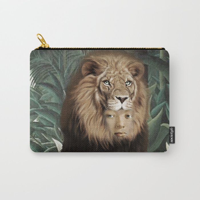 Portrait of a lion Carry-All Pouch