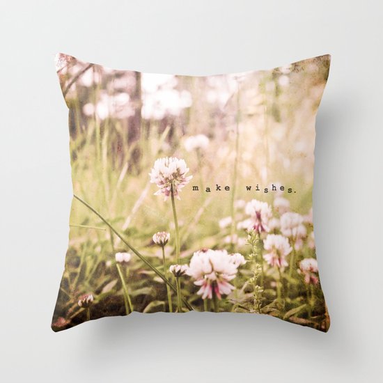 Make Wishes Throw Pillow