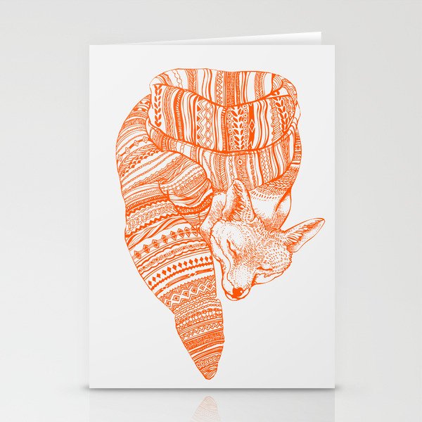 FOX IN THE SNOW Stationery Cards