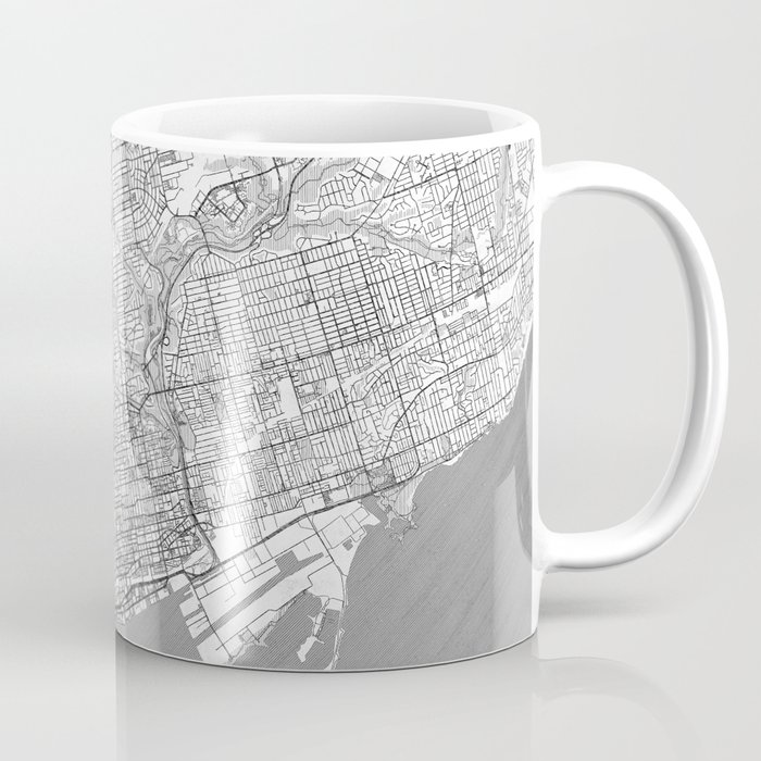 Toronto Map Line Coffee Mug