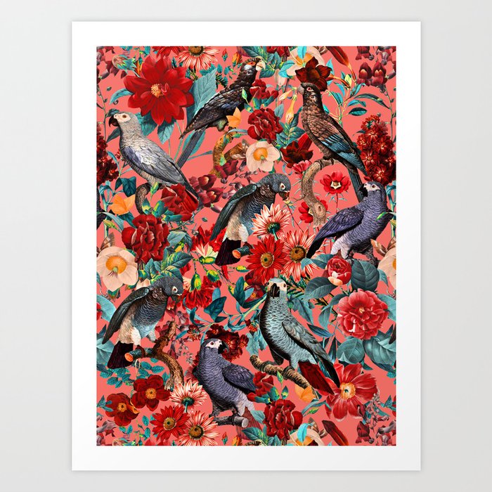 FLORAL AND BIRDS XIX