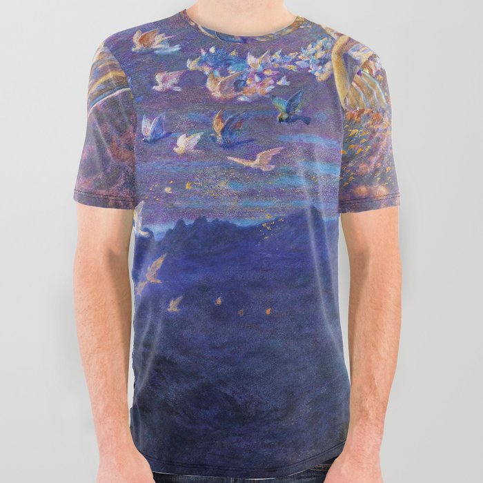 Wings of the Morning - Edward Robert Hughes All Over Graphic Tee
