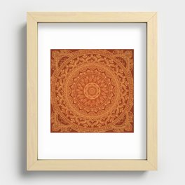 Mandala Spice Recessed Framed Print