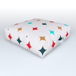 Abstract Geometric Christmas Pattern 10 Outdoor Floor Cushion