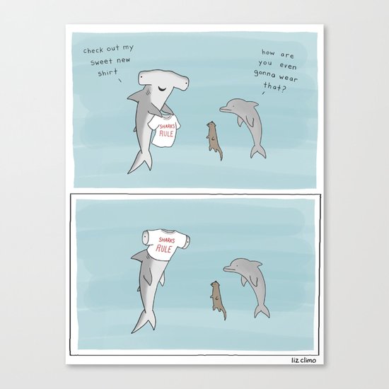 Sharks Rule Canvas Print