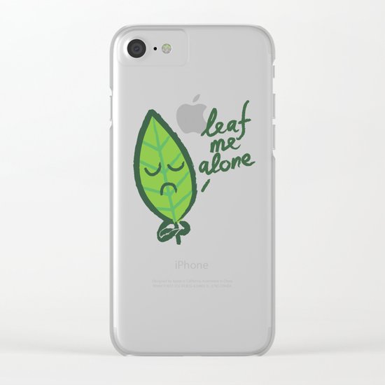 The introvert leaf Clear iPhone Case