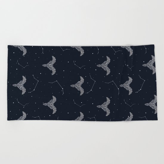 Aries Symbol Pattern Beach Towel