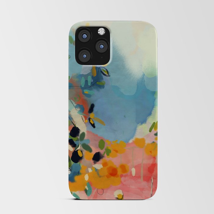 garden with sea view and olive tree iPhone Card Case