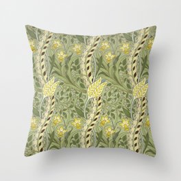 William Morris "Daffodil" Throw Pillow