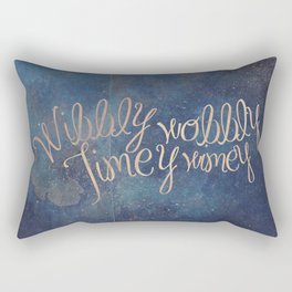 Wibbly wobbly (Doctor Who quote) Rectangular Pillow