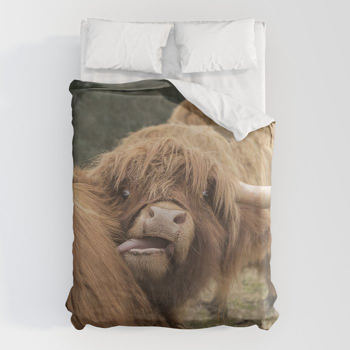 Funny Scottish Highland Cow Duvet Cover By Halztalz Society6 - Highland Cow Bedding Set Funny Scottish Highland Cow Duvet Cover By Halztalz Society6 - Highland Cow Bedding Set