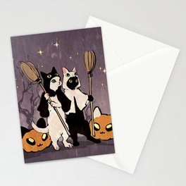 halloween cats Stationery Card