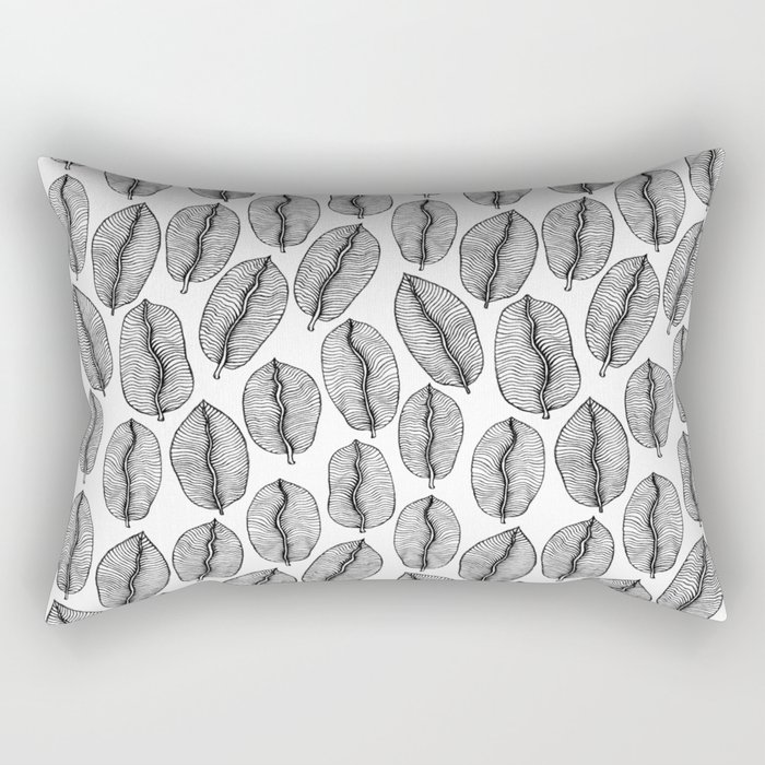 Hole Banana Leaves Rectangular Pillow